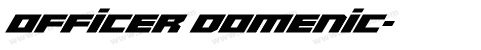Officer Domenic字体转换
